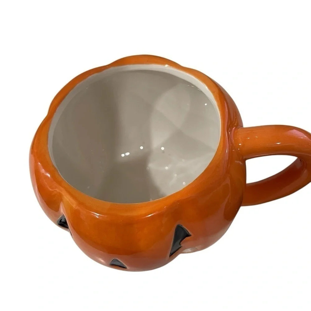 Cobwebs and Cauldrons Pumpkin Witch Mug with Witch’s Hat 7 inch 12 ounce